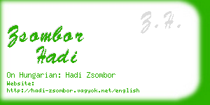 zsombor hadi business card